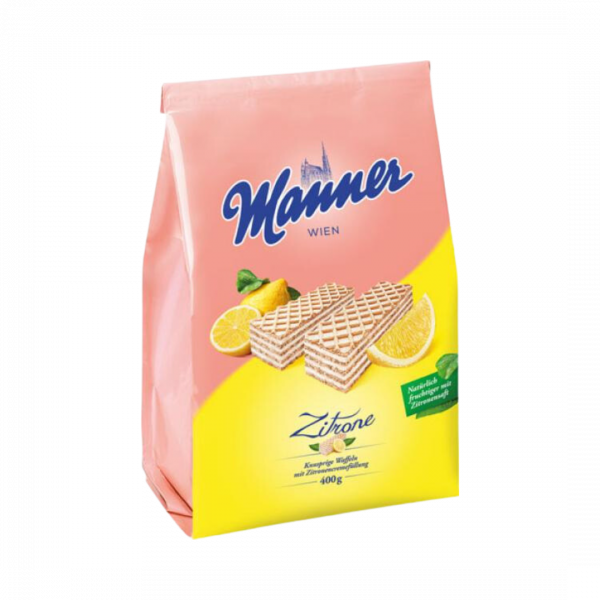 Manner Schnitten Zitrone, 400 Gramm Packung